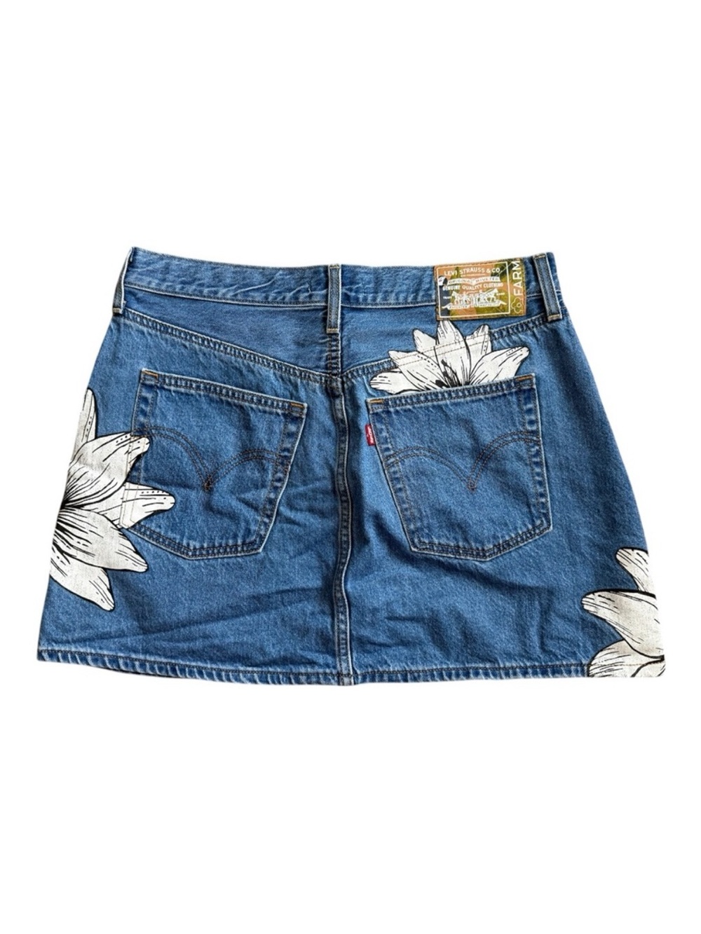 Levi's X Farm Rio Jean Denim Skirt 31